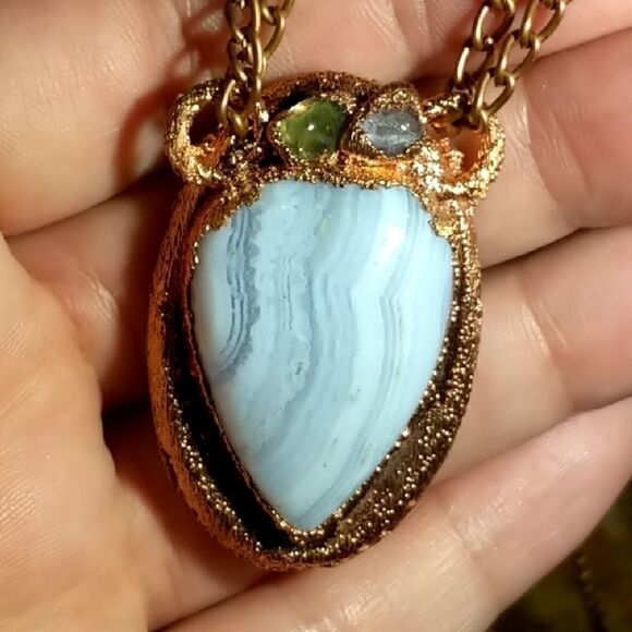 "Manifestation" Multi Gemstone Reversible Necklace - Picture 5 of 6